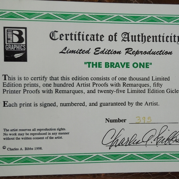 "The Brave One" by Charles Bibbs - Picture 4 of 4